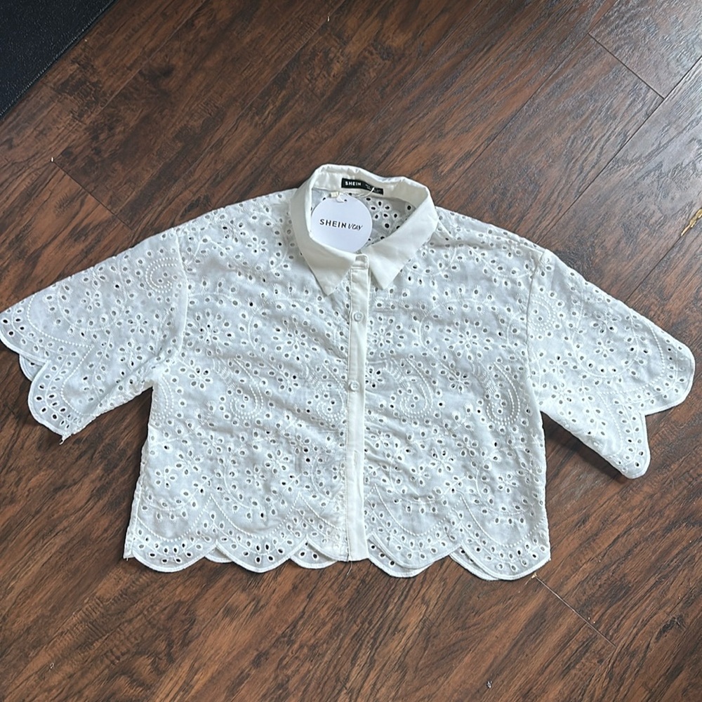 SheIn Vacay NWT button down shirt